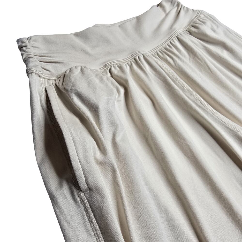 aerie Cream Wide-Leg Split Pants - Picture 2 of 10